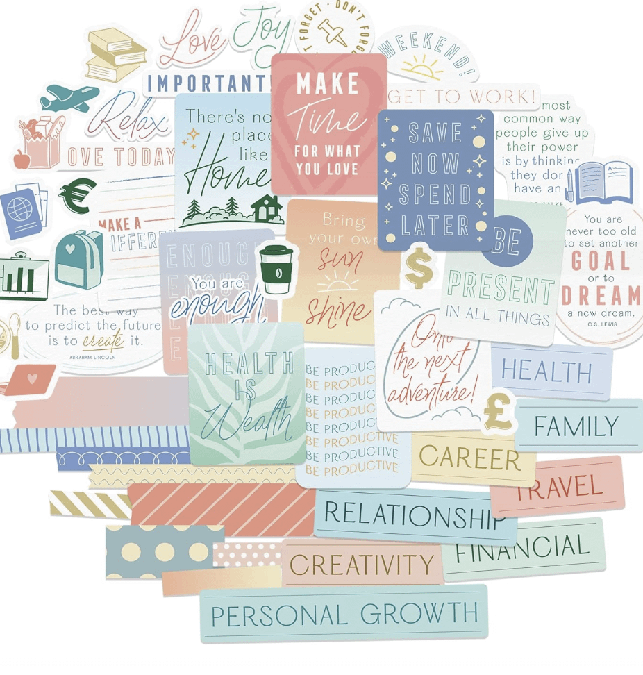 Vision Board Stickers2 Vision Board Quotes Af